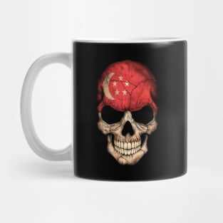 Singapore Flag Skull Mug